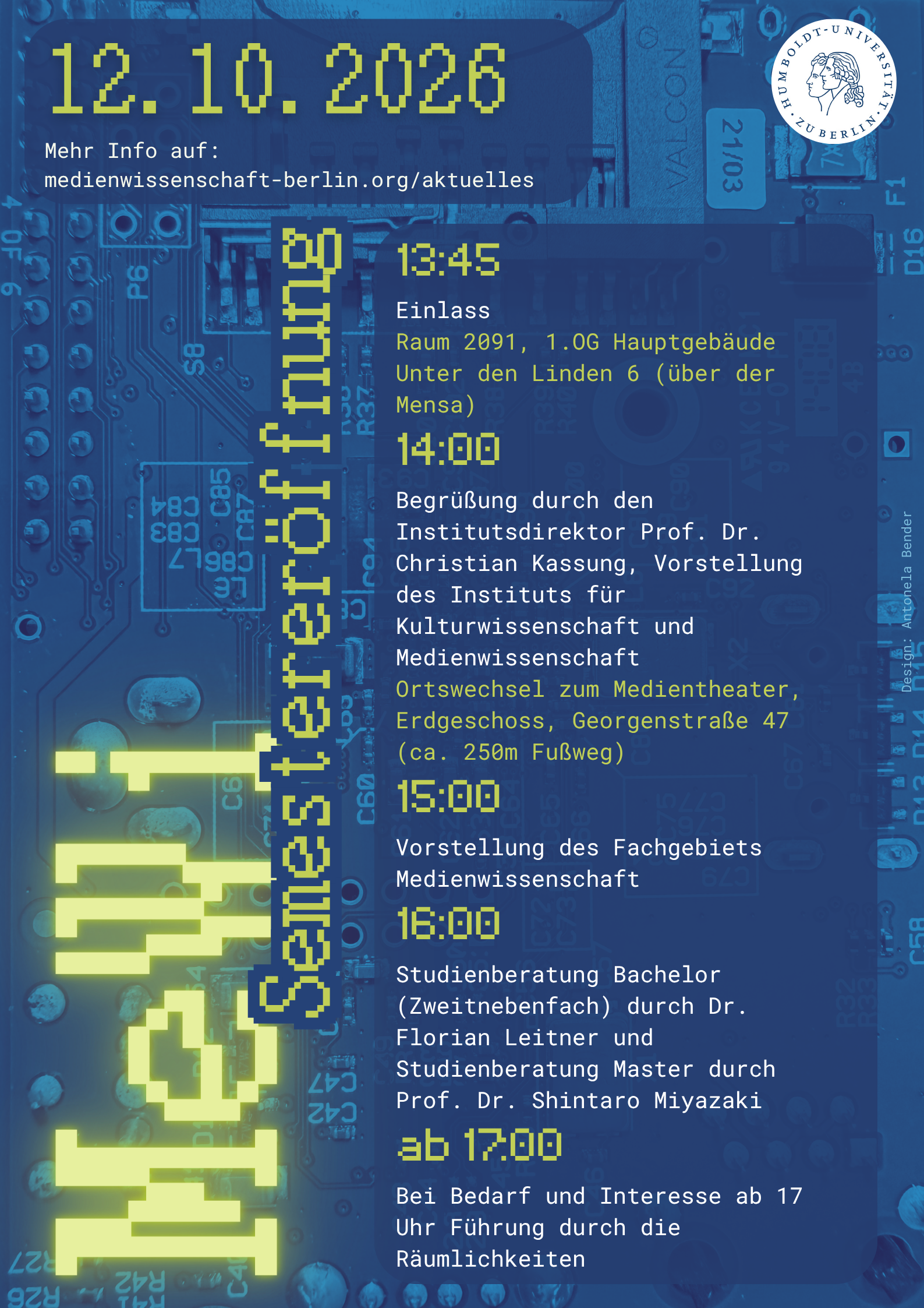 Semester&shy;eröffnung Wintersemester 2026/2027
